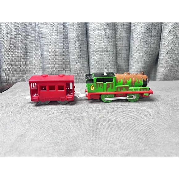 Thomas Friends Trackmaster Muddy Percy Caboose Car 2006 Hit Toy Motor Works - Picture 5 of 7